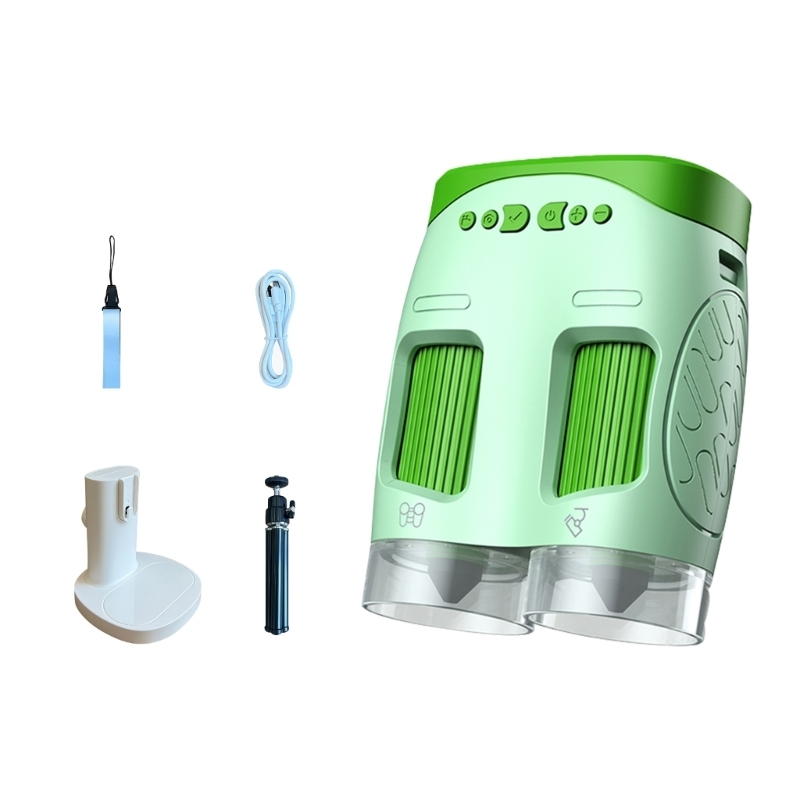 Kids Education Plan - D84F STEM 子供のための教育器具 3 機能フィールドグラスプランポータブル観察ツール実験ガイドブック