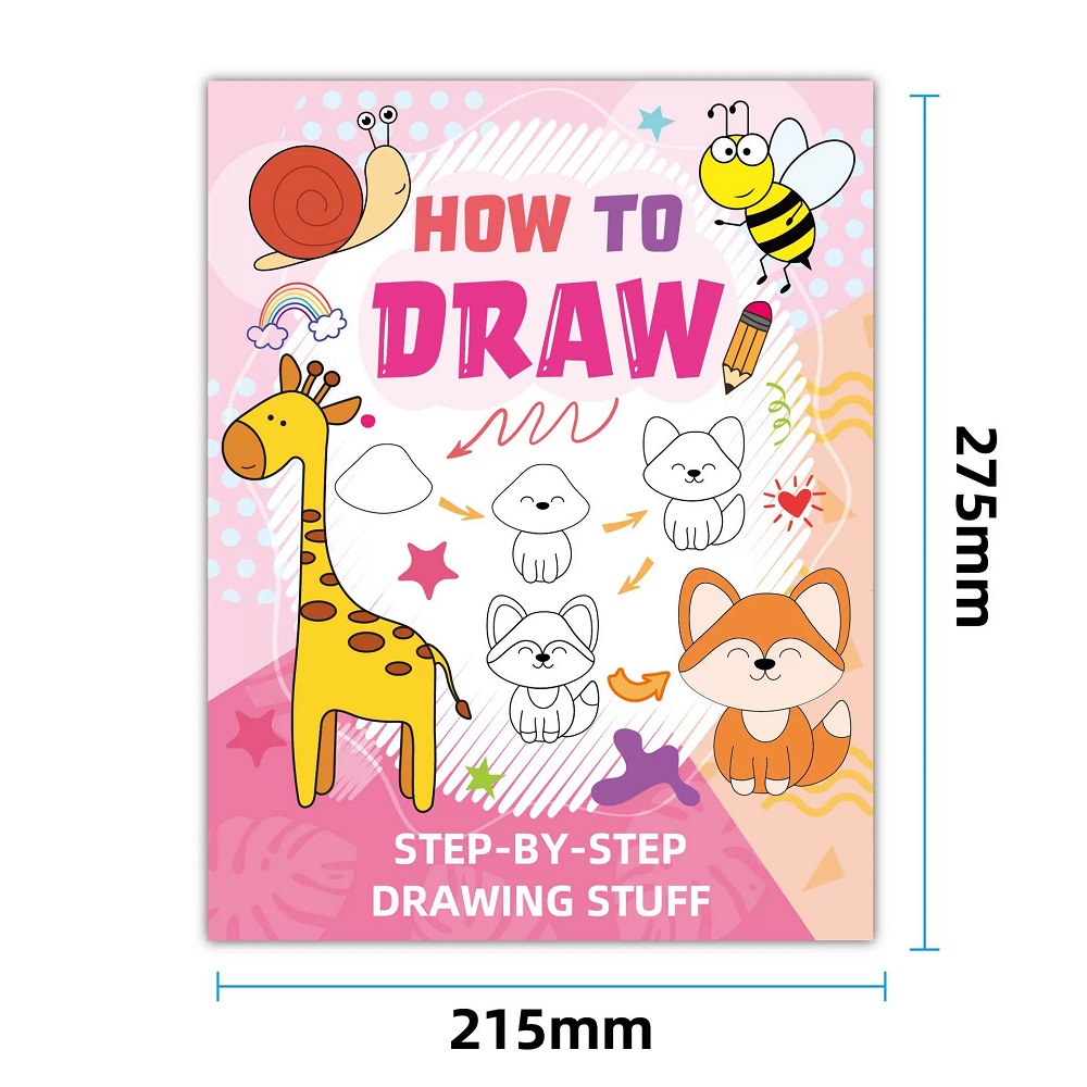 Kids Education Drawing - 動物の漫画スケッチブックの描き方 子供向け 楽しい落書き＆塗り絵 早期学習 教育的な描画ブック 学生向け