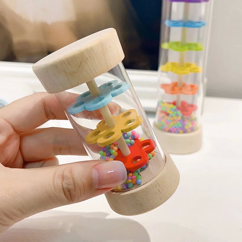 Kids Education Youtube - 雨音チューブシミュレーターおもちゃレインボーアワーグラスサンドベル教育音楽クラスパズルハーフディスカッション楽器キッズギフト