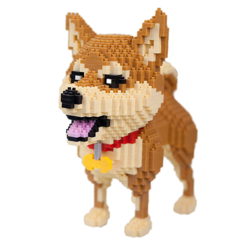 Kids Education And Recreation - KNEW BUILT 柴犬犬モデル マイクロミニビルディングブロック: ペット愛好家へのギフトやハスキーの装飾用の教育レクリエーションおもちゃ