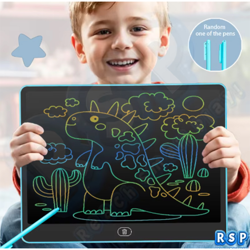 Kids Education Drawing - 16 インチ液晶描画タブレットライティングボードカラー落書きカウント練習黒板教育玩具 3-12 歳の子供のためのギフト