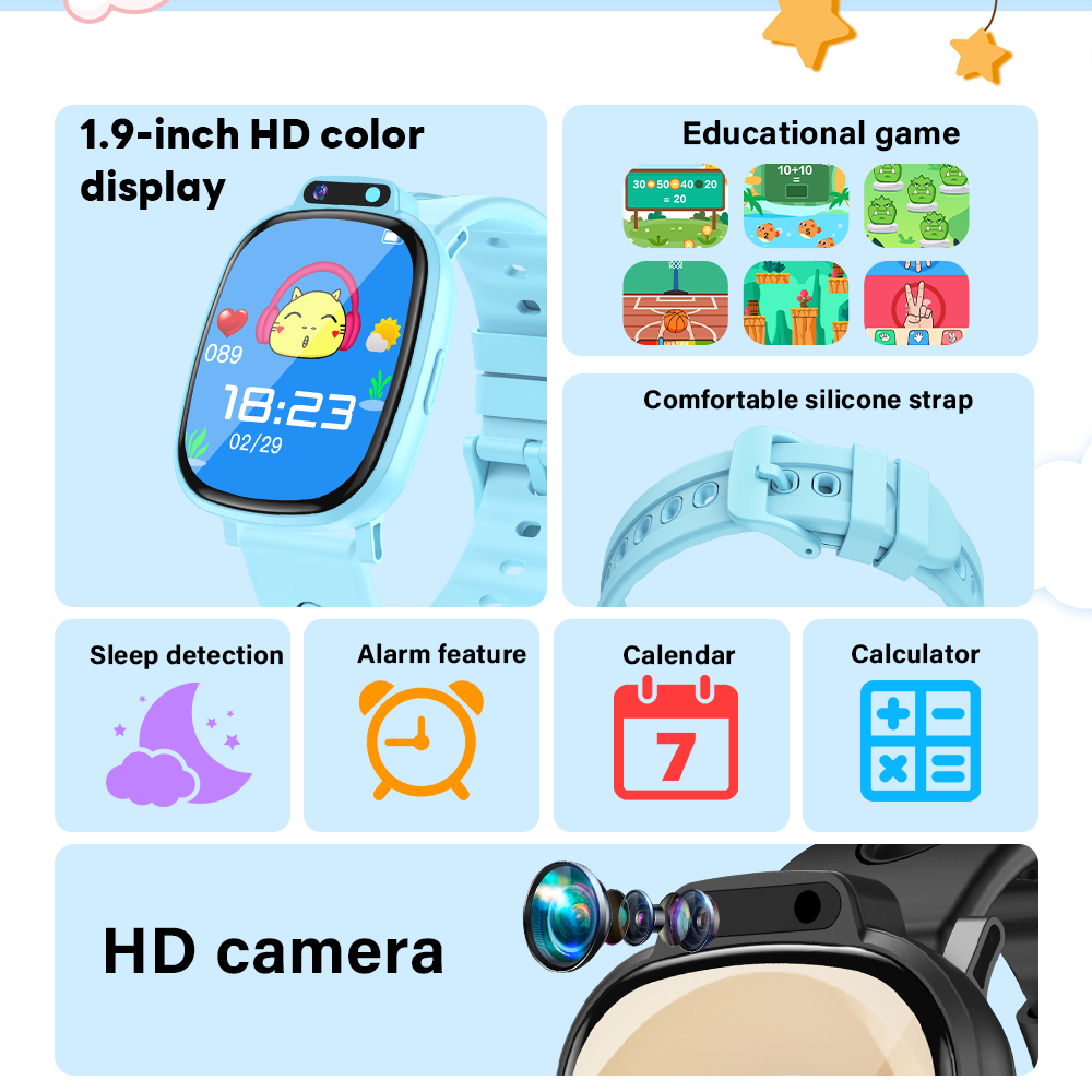 LAXASFIT キッズスマートウォッチ HD タッチスクリ - Kids Education Calculator のレビューと価格