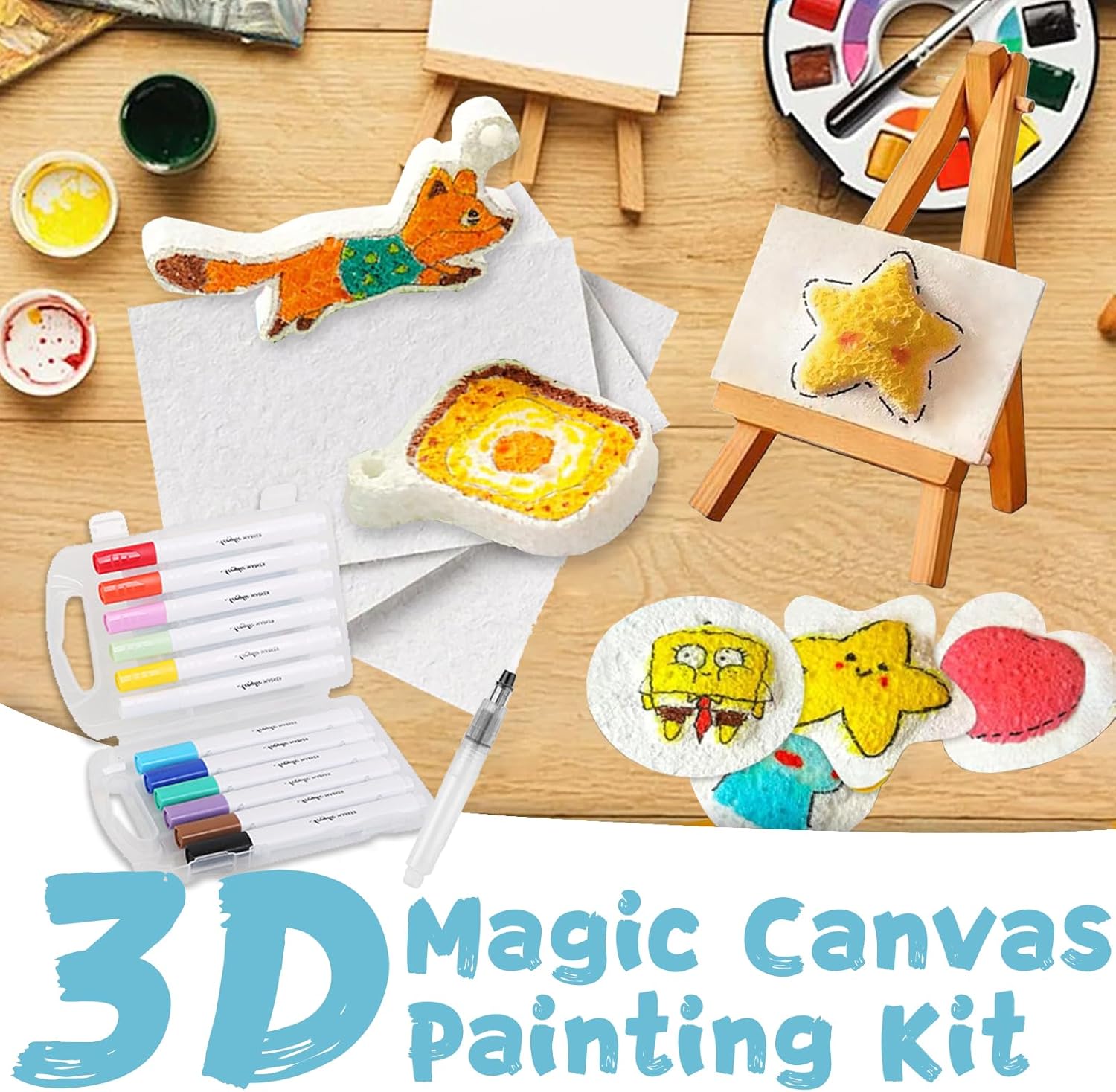 3D立体発泡テクスチャ絵画紙セット 子供用 DIYアートクラ - Kids Education Drawing のレビューと価格