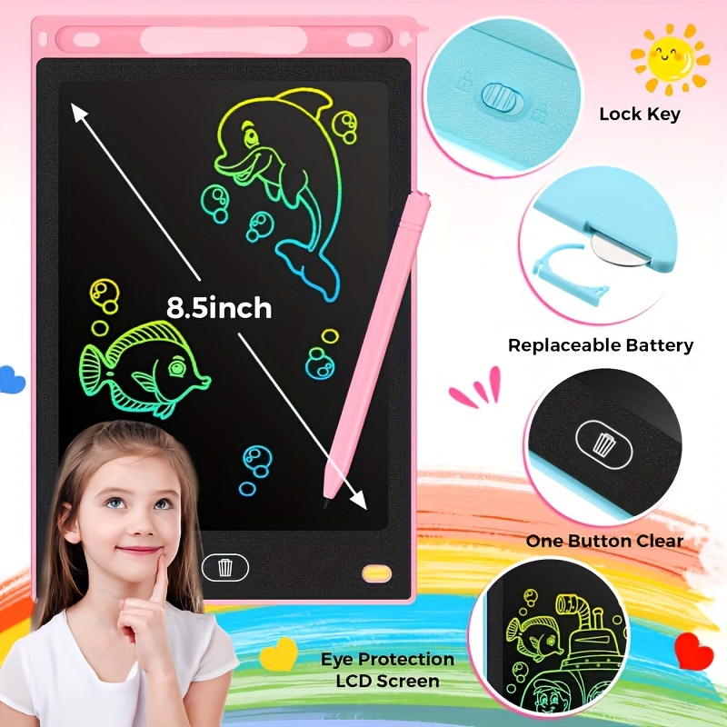 8.5 インチ LCD 描画タブレット 30 個 マジック黒 - Kids Education Drawing のレビューと価格