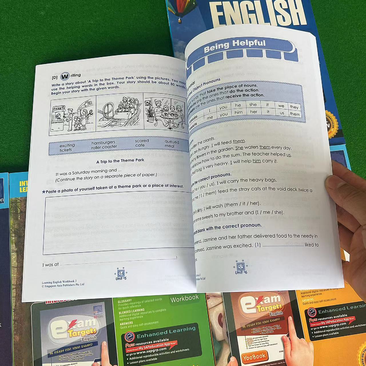子供のための英語の学習ブック,2冊の学習ブック,1〜6年生, - Kids Education In Singapore のレビューと価格