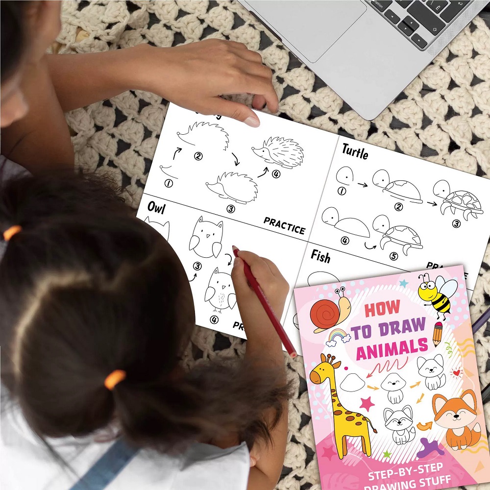 動物の漫画スケッチブックの描き方 子供向け 楽しい落書き＆塗 - Kids Education Drawing のレビューと価格