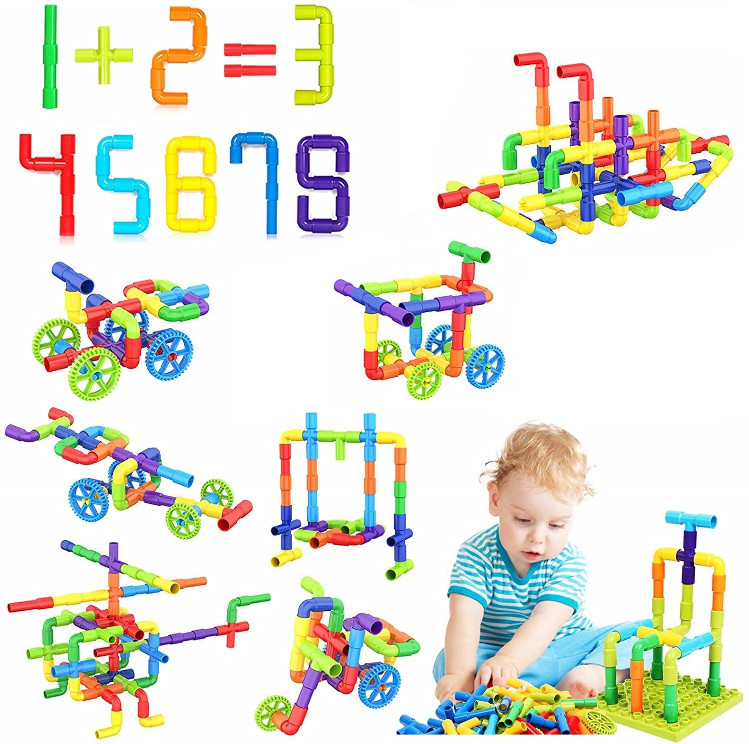 子供のためのDIYウォーターパイプ感覚ビルディングブロックキ - Kids Education Youtube のレビューと価格