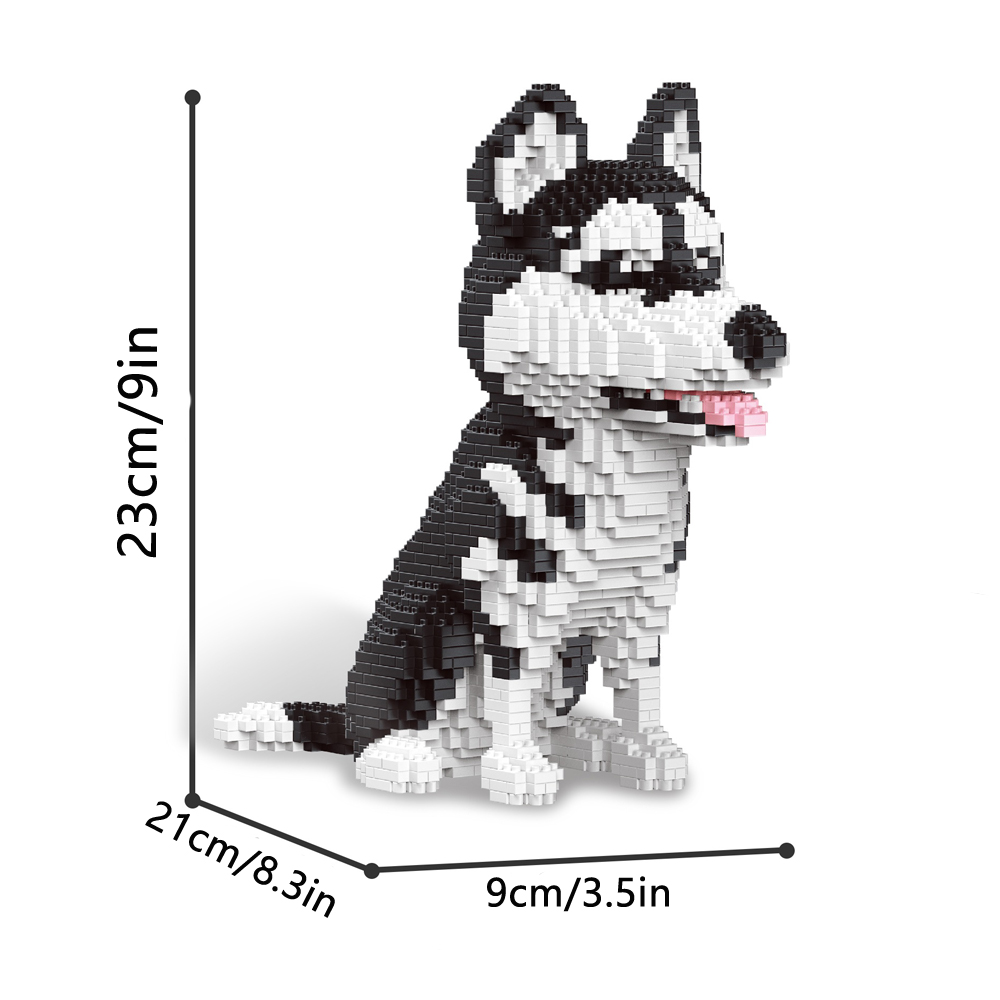 ペット愛好家向けシベリアン・ハスキー犬モデルマイクロビルディ - Kids Education And Recreation のレビューと価格