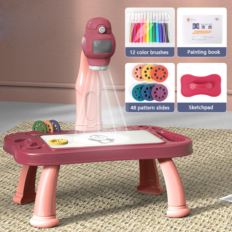 子供のためのインテリジェントなプロジェクターセット,教育玩具 - Kids Education Drawing のレビューと価格