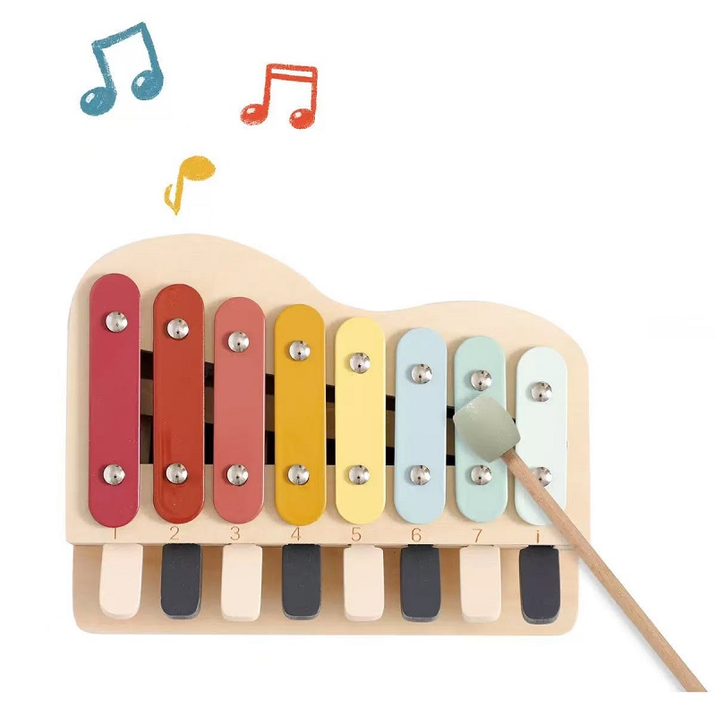モンテッソーリ木製ピアノおもちゃカラーキー幼児向け早期学習楽 - Kids Education Learn Tv のレビューと価格