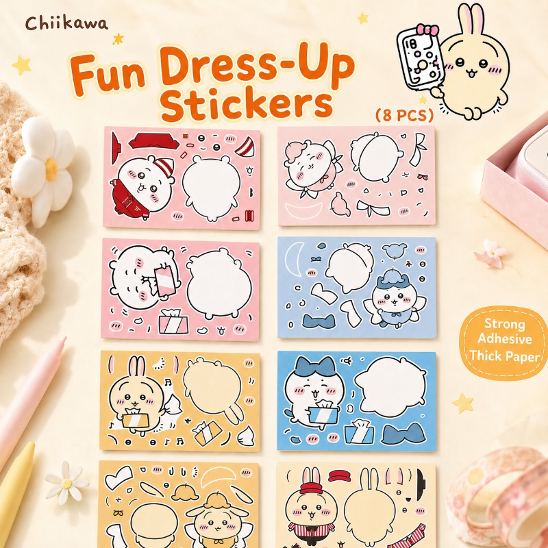 かわいいちいかわ教育パズルステッカー強粘着厚紙DIY手作りク - Kids Education Learn Tv のレビューと価格