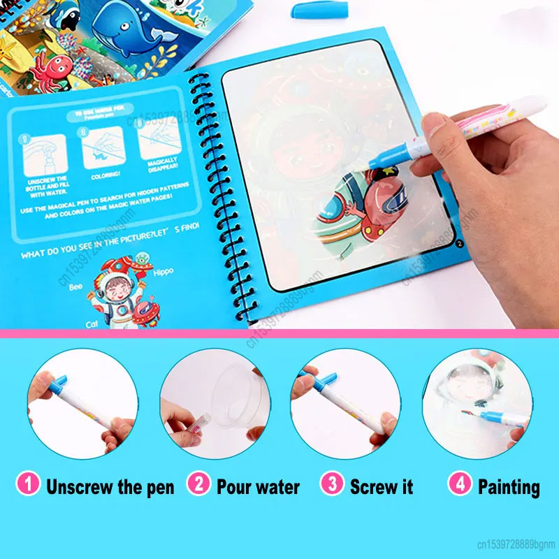 ペンセット,漫画の魔法の水絵画,教育ゲーム,スケッチ描画,落 - Kids Education Drawing のレビューと価格