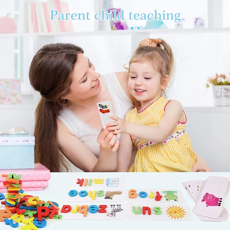 モンテッソーリ単語玩具 子供向け視覚学習とスペル学習 教育的 - Kids Education Words のレビューと価格