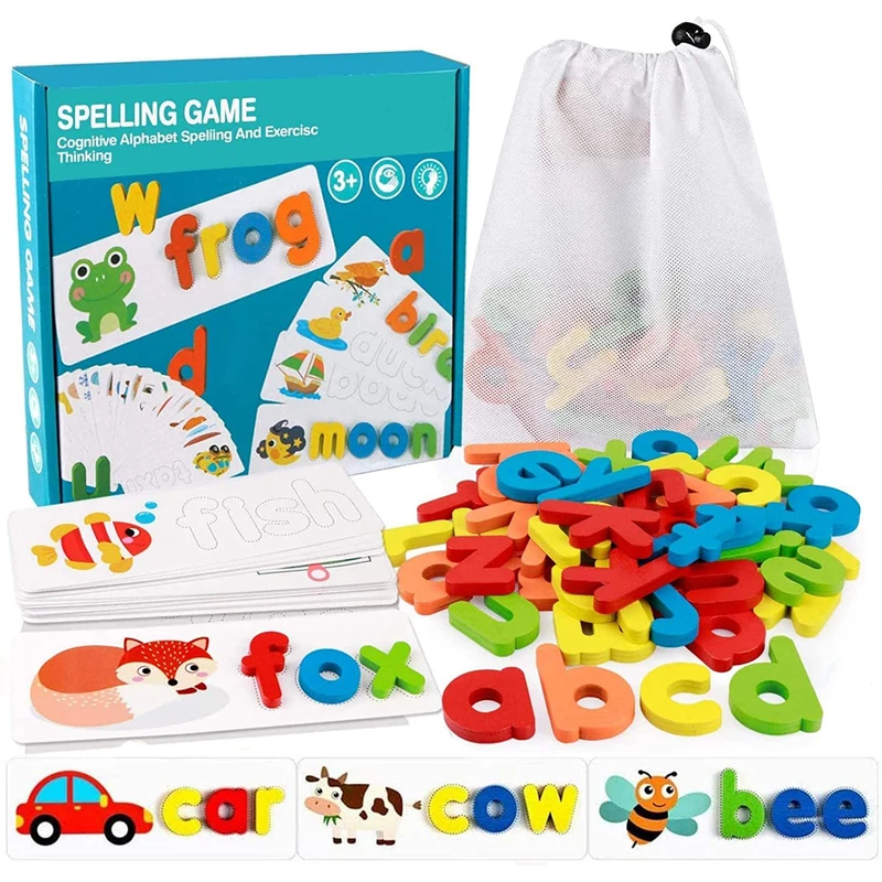 モンテッソーリ単語玩具 子供向け視覚学習とスペル学習 教育的 - Kids Education Words のレビューと価格