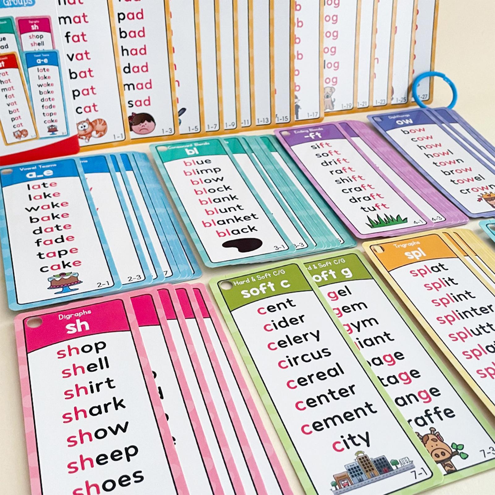 フォニックスフラッシュカード 就学前児童 幼児向け 視覚語彙 - Kids Education Sites のレビューと価格