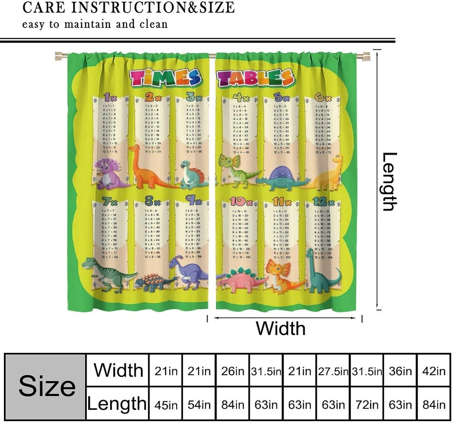 恐竜タイムテーブルカーテン数学学習教育用窓飾り子供用教室幼稚 - Kids Education Youtube のレビューと価格