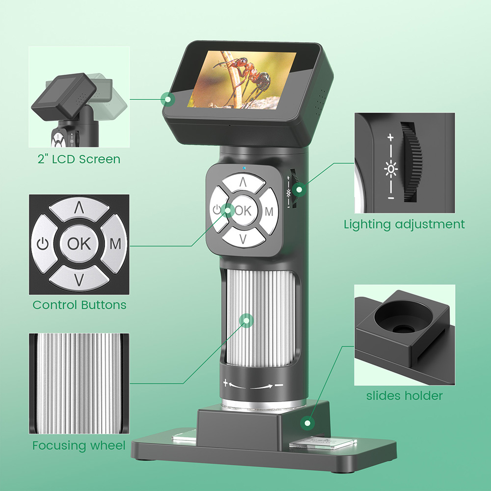 Andonstar-キッズデジタル顕微鏡、USB、観察、科学 - Education Kids Definition のレビューと価格