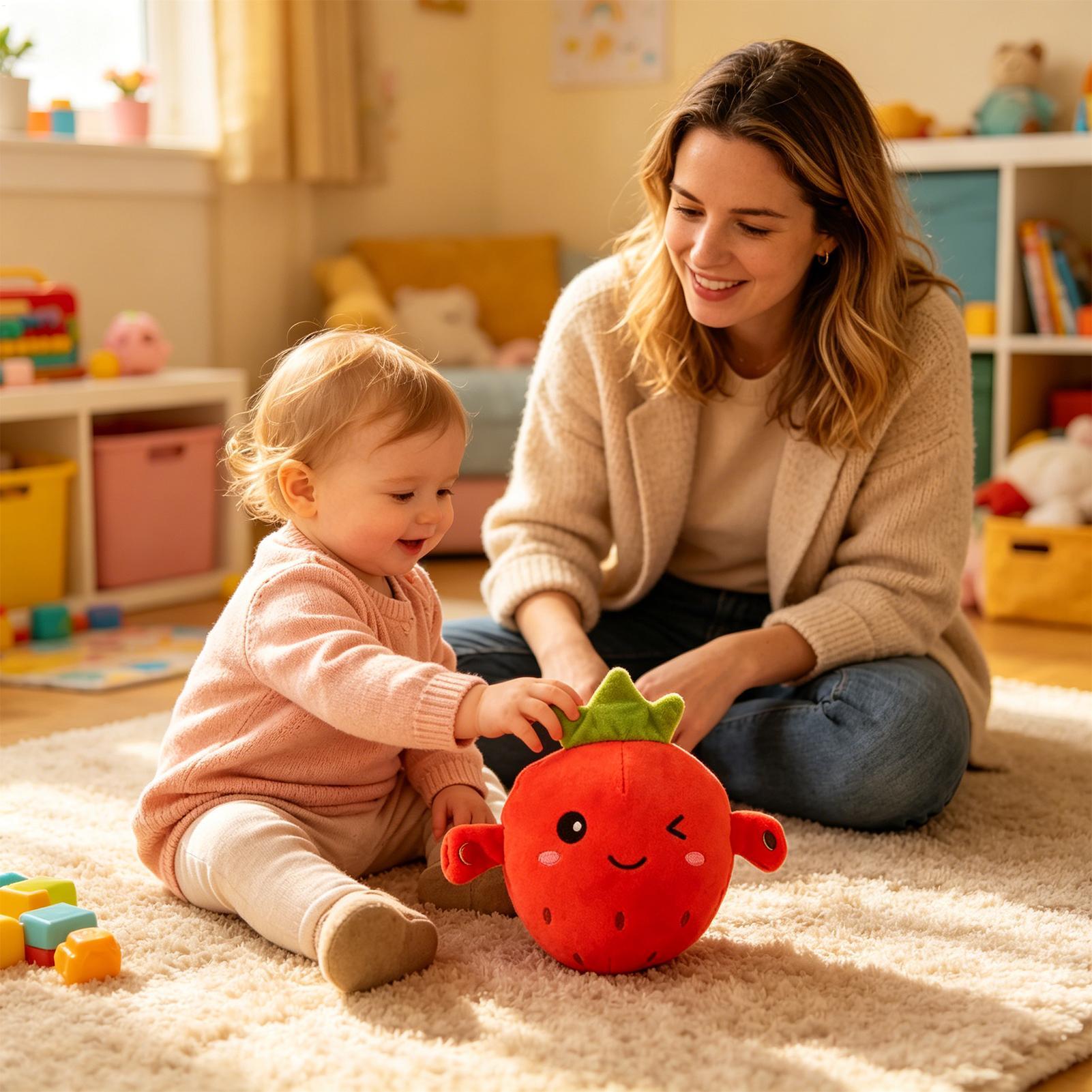 イチゴぬいぐるみ教育用インタラクティブ感覚抱き人形アクティビ - Kids Education Learn Tv のレビューと価格