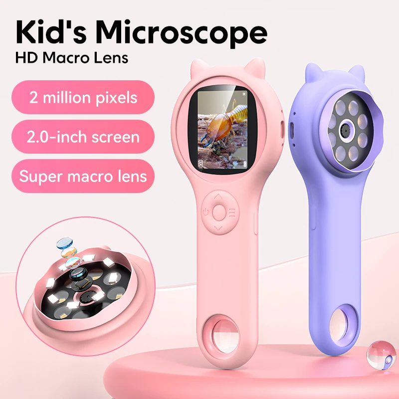 子供のためのハンドヘルド拡大鏡,デジタル1000倍拡大鏡,L - Education Kids Definition のレビューと価格