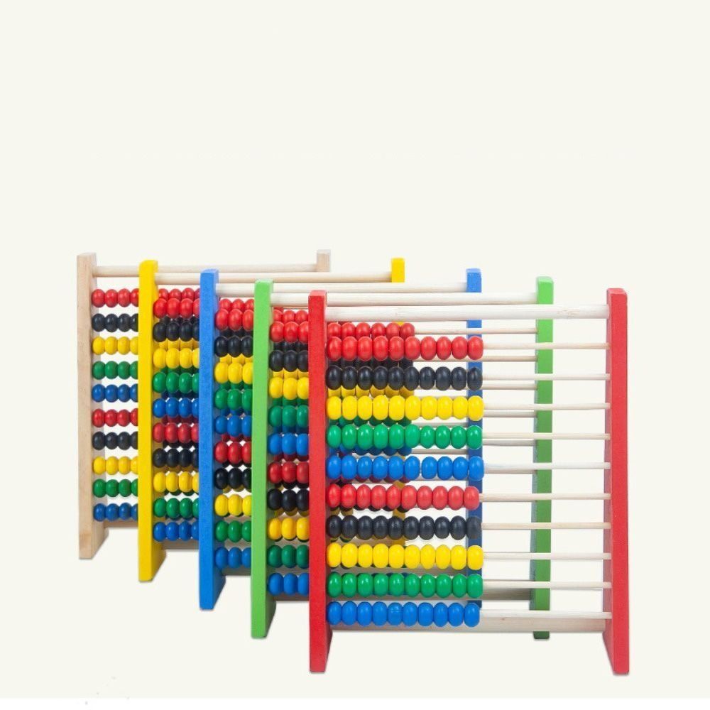 耐久性のある木製そろばん、知育玩具、計算ビーズ、趣味、赤、青 - Kids Education Calculator のレビューと価格