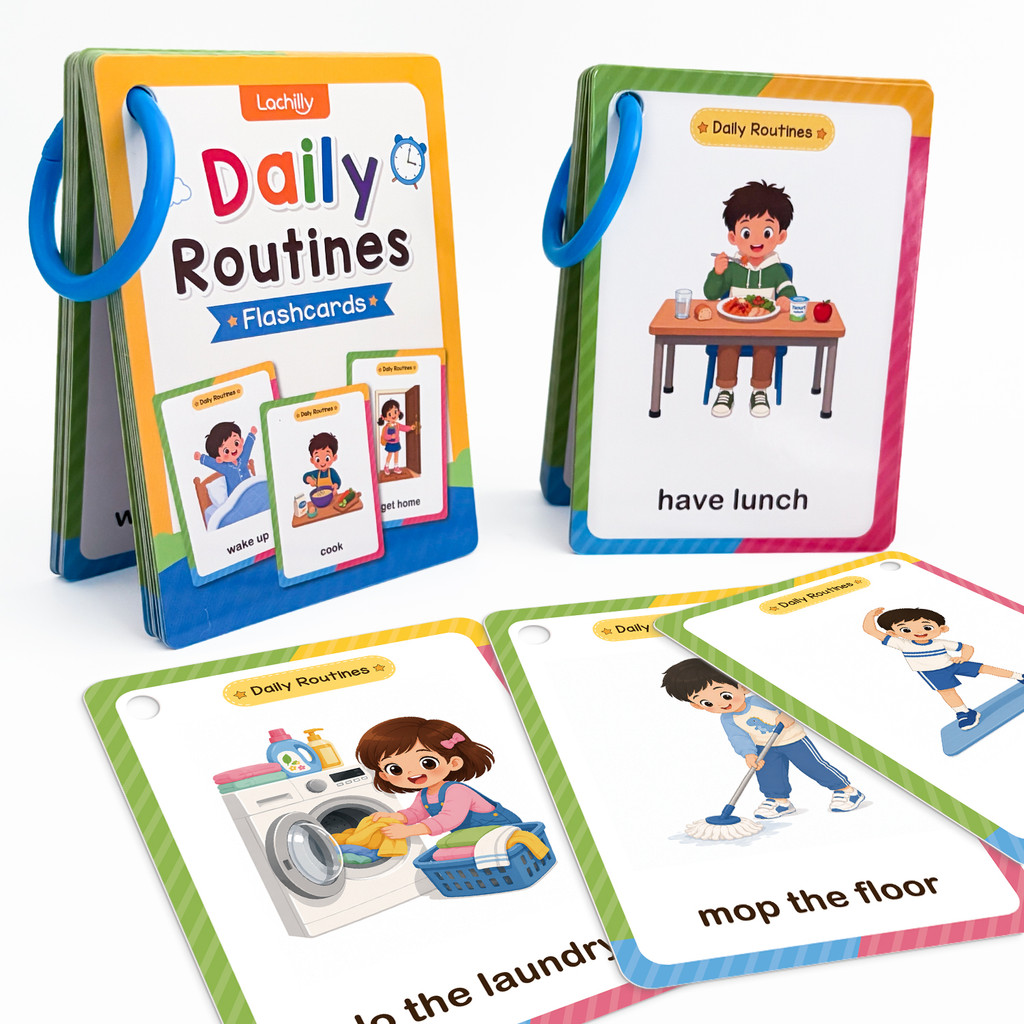 38語の日常活動学習カード 子供向け教材 私の一日 早期語彙 - Kids Education Words のレビューと価格