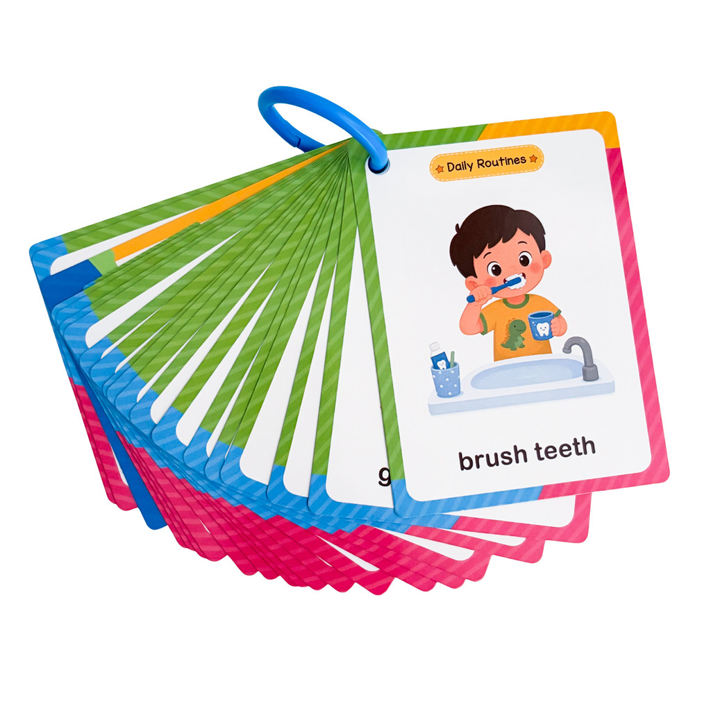 38語の日常活動学習カード 子供向け教材 私の一日 早期語彙 - Kids Education Words のレビューと価格