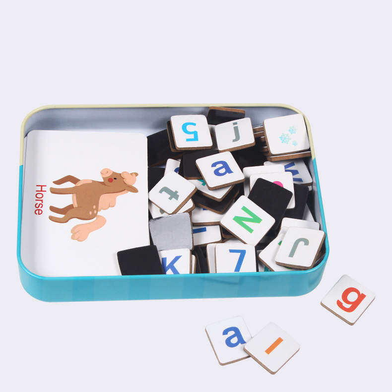 木製パズルフラッシュカードゲーム文字スペル磁気早期学習教育英 - Kids Education Words のレビューと価格