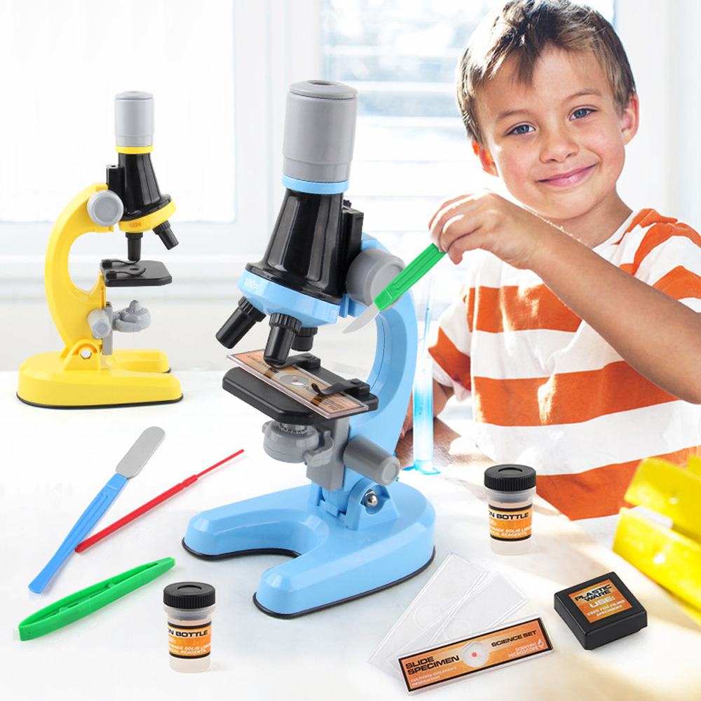 子供用生物学顕微鏡キット,100x-400x-1200x家庭 - Education Kids Definition のレビューと価格