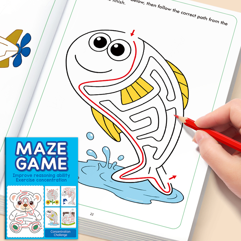 子供向け迷路お楽しみお絵かきブック、32種類の迷路ゲーム、楽 - Education Kids Definition のレビューと価格