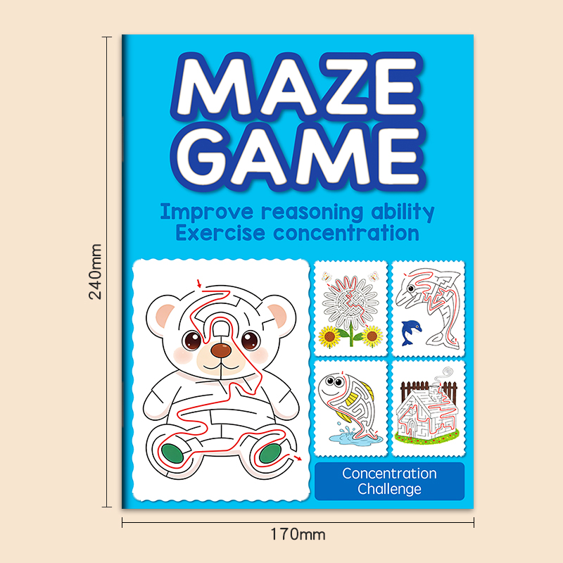 子供向け迷路お楽しみお絵かきブック、32種類の迷路ゲーム、楽 - Education Kids Definition のレビューと価格