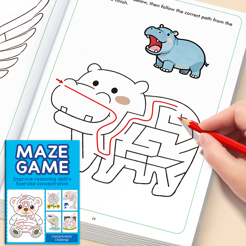 子供向け迷路お楽しみお絵かきブック、32種類の迷路ゲーム、楽 - Education Kids Definition のレビューと価格