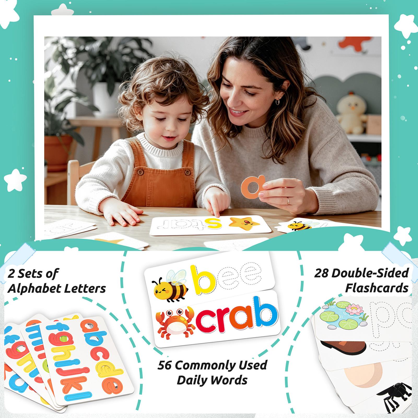 文字マッチングゲーム アルファベット 細かい運動能力 スペリ - Kids Education Words のレビューと価格