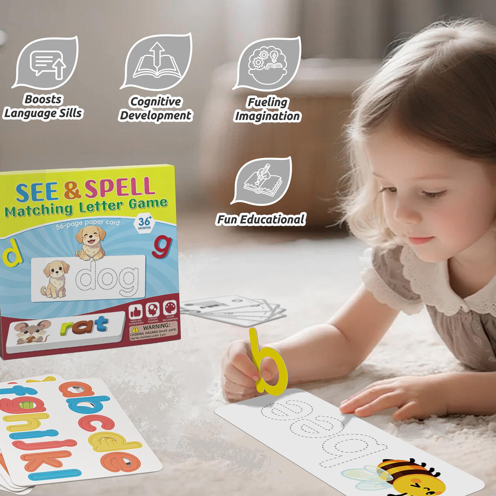 文字マッチングゲーム アルファベット 細かい運動能力 スペリ - Kids Education Words のレビューと価格