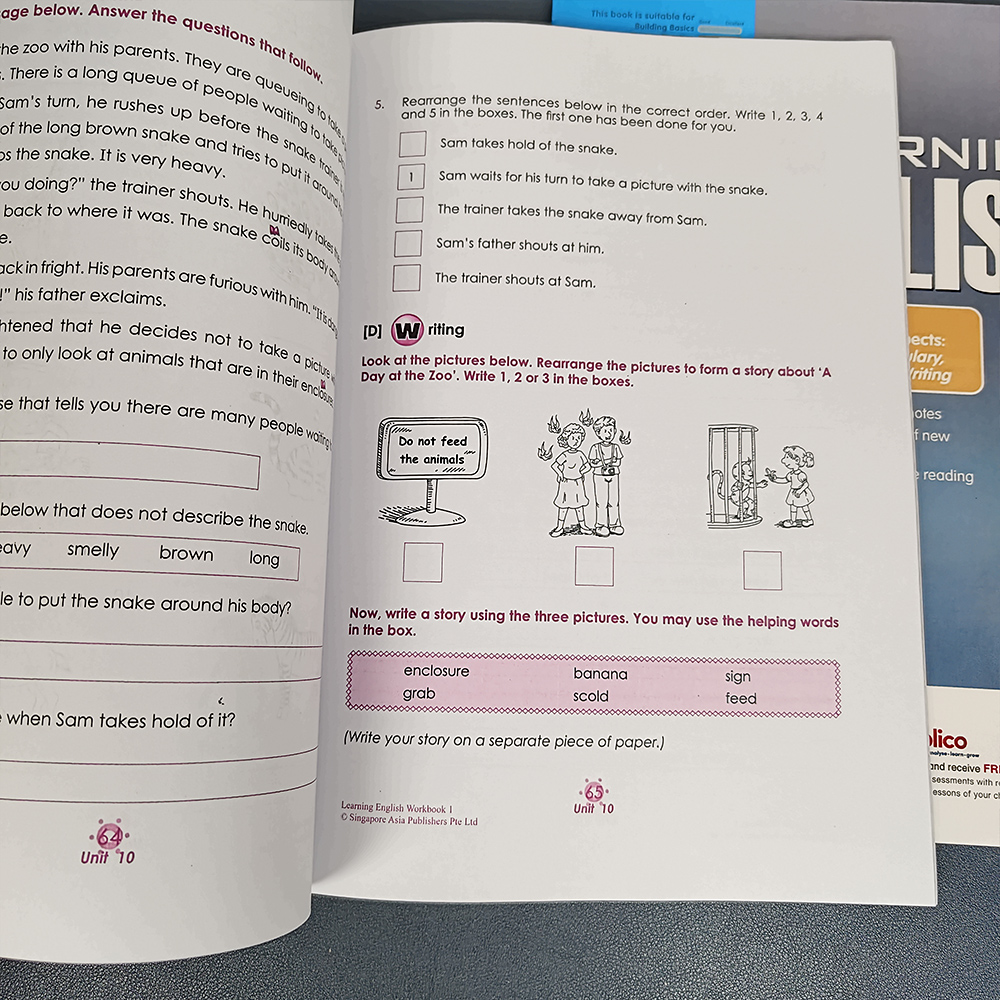 1 本 Sap 教育 1-6 年生の子供たちが英語を学ぶワー - Kids Education In Singapore のレビューと価格