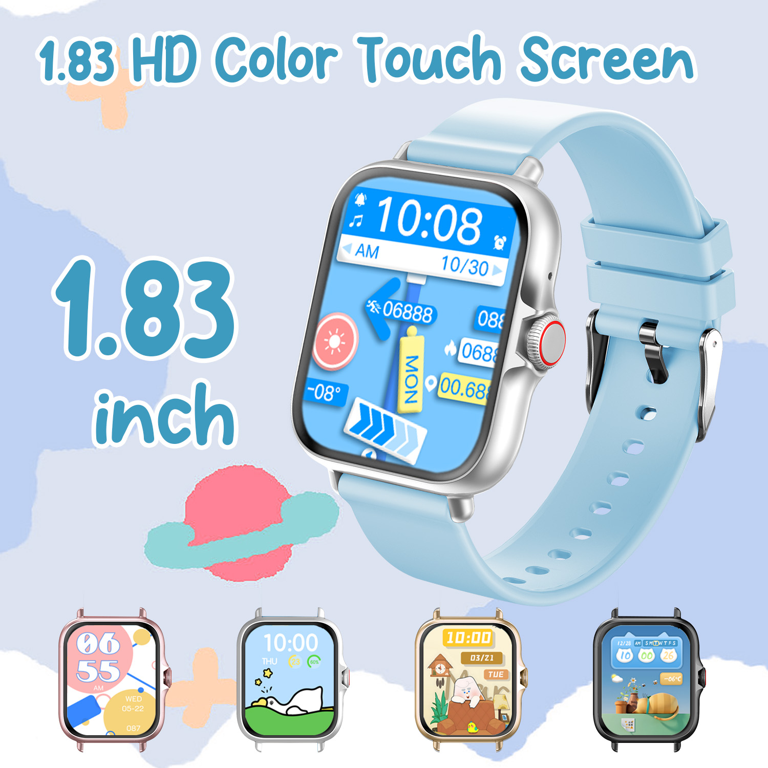 2026 キッズスマートウォッチ 1.83 インチ HD タ - Kids Education Calculator のレビューと価格